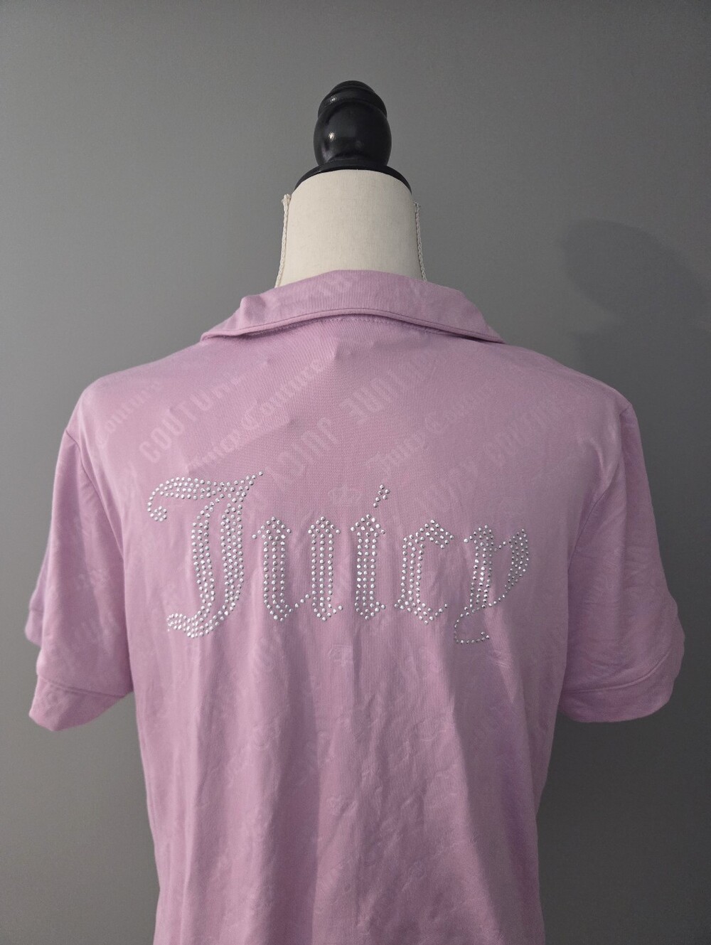 NWT Juicy Couture Pajama Set Mauve Pink Rhinestone Logo Large L